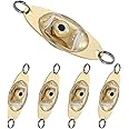 MAKINGTEC Deep Drop Fishing Light, LED Fishing Lures Kit, Deep Drop Fishing Lights, LED Fishing Spoons Underwater Flasher Diamond Lights, Let Flashing Fishing Light for Attracting Fish