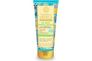 NATURA SIBERICA Gel de Rizos definidos con Hidrolato de Espino Amarillo Orgánico - Método Curly Define sin Apelmazar, Controla el Frizz - 200 ml
