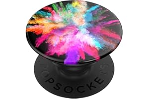 PopSockets PopGrip - Ausziehbarer Sockel und Griff für Smartphones und Tablets mit einem Austauschbarem Top - Color Burst Gloss