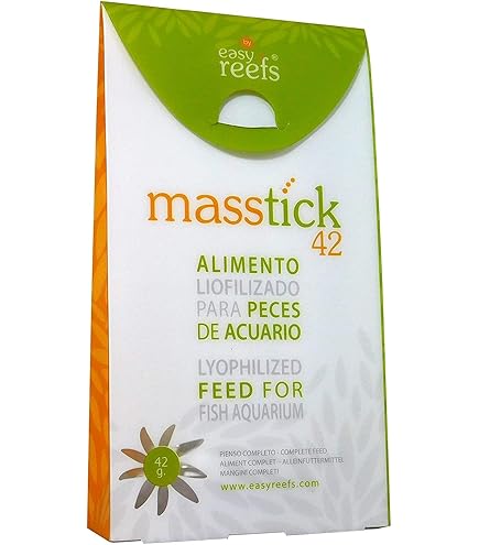 Mangime Per Acquario Marino Easy MASSTICK 40g - Cibo Naturale Per Pesci E Invertebrati, Facile Da Usare
