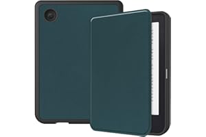 Vakarey Coque Étui pour Kobo Clara 2e 2022,pour liseuse Kobo Clara 2E Sleep Cover Ultra-Mince avec magnétique,Vert