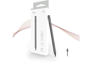 Penoval Stylet pour Surface Pro Pen 4096 Sensibilité à la Pression Compatible avec Microsoft Surface Pro 3/4/5/6/Go Go2, Surface Book, Surface Laptop/Studio (1 Pointes incluses)
