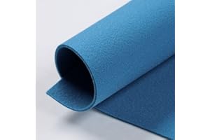 MONDO TESSUTI Hojas de fieltro compactas de 2 mm de grosor auténticas fieltro, tamaño 50 x 40 cm - 40 colores disponibles - Alta calidad - Ideal para hobbies (Niágara)