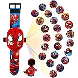 Orologio Bambini, Orologio con proiettore, orologio giocattolo, 24 motivi di proiezione, Orologio da polso, per bambini ragaz