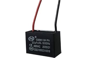 Movilideas Condensador Para Ventilador de Techo Cbb61 2,5 Uf 450 Vac Ventilador De Techo Condensador