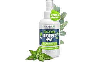 ROCKET PURE Item Name (aka Title): Natural Shoe Deodorizer, Foot Deodorant Spray for Athletes. Removes Odor, Stink From Bacteria. Mint Spray Freshens Better Than Powders, Antiperspirants, Insoles, Sneaker Balls. Use on Feet and Shoes.