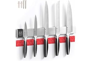 Coninx Magnetisk Knivlist 40 cm Rostfritt Stål Knivhållare | Förvara knivarna säkert och nära till hands när du lagar köttbul