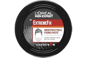 L'ORÉAL L'Oreal Paris Men Expert Hair Style Paste, Extreme Fix Extra Strong Hold Hair Product Invincible Paste