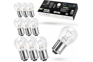 LIGHTWORLD24 WELT DER LICHTER LIGHTWORLD24 10 x P21W 12V 21W boule lampe BA15s feu stop feu antibrouillard arrière feu de recul feux diurnes ampoule voiture ampoule signal d'arrêt de voiture