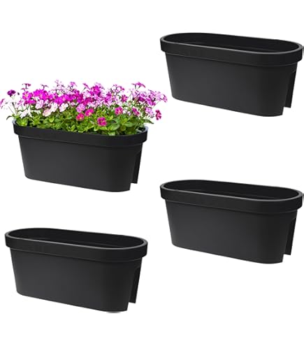 Elho Green Basics balkon bloembak zwart 30x23cm kopen? | Bloemen, planten & potten