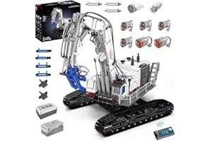 DOYAY Technik Raupen-Abbruchbagger, MK 17062, Technik Ferngesteuert Abbruchmaschine KIemmbausteine, Mit 8 Motoren, Pneumatik Set Modell Bausatz, 4195+ Teile