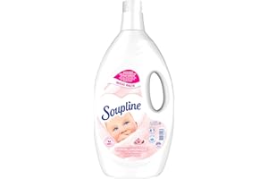 SOUPLINE - Adoucissant Dilué Soupline Hypoallergénique - Formule Active à Froid - 92 % d'Ingrédients d'Origine Naturelle - Bouteille de 2,85 L