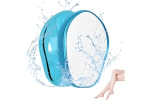 KTWO Crystal Hair Eraser, Crystal Hair Remover, Hair Removal Stone, Fast & Easy Crystal Epilator, Painless Exfoliation Hair Remover Tool for Men and Women (Blue)
