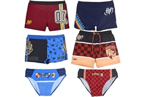 Characters Cartoons - Bambino - Costume da Bagno Boxer o Slip Pantaloncino Parigamba Mare Piscina - Estate