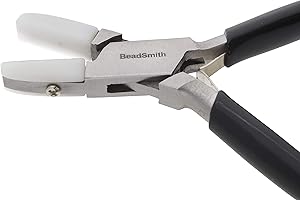 THE BEADSMITH Double Nylon Jaw Flat Nose, 120mm Black Handle - PL566 by Beadsmith