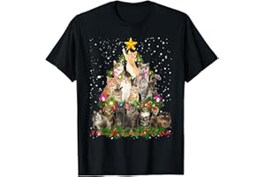 Drôle Noël Chatons Joyeux Noël Cat Déco Maman Chat T-Shirt