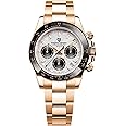 Pagani Design Men's Quartz Watch Sapphire Glass Chronograph Stainless Steel Waterproof Luminous Japanese Movement