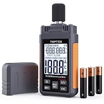 Décibelmètre Numérique Risepro HT-80A - Gamme 40-130 DB - Écran LCD Rétroéclairé - Mesure Bruit Environnemental
