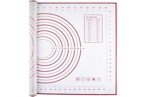 AICOIMY Tapete Silicona 70 x 50cm, Reutilizable Baking Mat, Tapete para Pasta, Pizza, Torta, Pastel, Galletas, Pan, Fondant