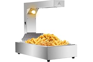 VEVOR Lámpara Calentamiento Infrarrojo 1000 W, Lámpara Infrarrojo Cocina de Acero Inoxidable HCW-620, Lámpara de Calor para Bufé Temperatura de 30-85?, Calentador de Comida Infrarrojo 342x605x550 mm