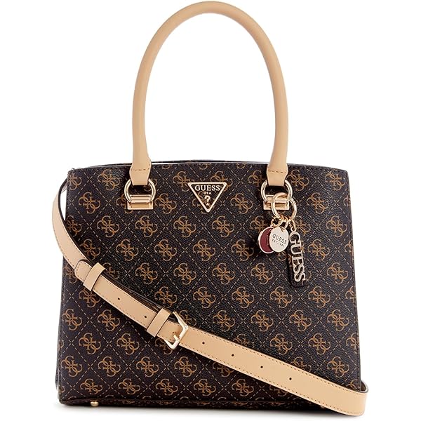 GUESS 
花柄刺繍 ショルダーバッグ 赤と黒 Buy Guess VP876618 Corina Top Zip Shoulder Handbag for Women, BLA