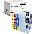 COCADEEX Empty Refillable Ink Cartridge Replacement for 27XL 27XXL Ink,Work with Workforce WF-3620 WF-7620 WF-7610 WF-3640 WF-7110 WF-7210 WF-7710 WF-7715 WF-7720 Printer