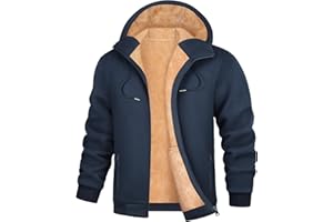 UMIPUBO Sweat a Capuche Homme Veste Polaire Chaude et Épaisse Hoodie Sweatshirt Hiver Pull a Capuche Zippé Avec Poches Survêtement