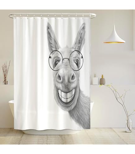 Tenda da doccia geometrica, design astratto moderno in giallo, nero, grigio, per la decorazione del bagno, stile autunnale contemporaneo, tenda da doccia in tessuto impermeabile con ganci, 183 x 183