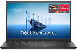 ‎DELL Dell 15 Laptop DC15255 15.6" FHD (1920 x 1080) 120Hz, AMD Ryzen 7 7730U, AMD Radeon Graphics, 16GB DDR4 RAM, 1TB SSD, Windows 11 Home, QWERTZ Backlit Keyboard - Black