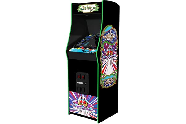 Arcade1Up-GALAGA Deluxe 14 Games in 1, 5 Foot Stand-Up Cabinet Arcade Machine Dominio Videojuegos, Multicolor, M (Tastemakers GAL-A-305427)
