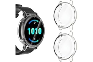 KIKISML 2 PCS Screen Protectors Compatible with Garmin Vivoactive 5, Full Protective Ultra Slim Soft TPU Case Cover Compatible with Garmin Vivoactive 5 (Clear, Clear)