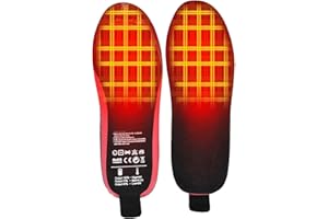 WEITING Winter Heated Insole, Rechargeable with Insole with Remote Control, Heated Warm Foot Pads for Men and Women Outdoor, with Wireless Three Speed Thermostat, for Outdoor Hunting
