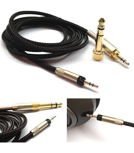 Voir Câble de rechange compatible avec les casques Shure SRH440/SRH840/ SRH940/Philips SHP9000/SHP8900