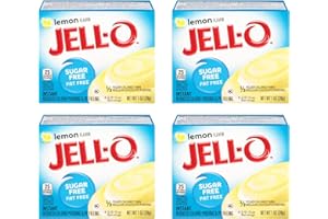 Jell-O Lemon Flavor Sugar-Free Instant Pudding 1 oz box (4-Pack) by Kraft Foods