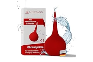 NEUMANN® Ohrenreiniger | Aus weichem, medizinischem PVC | Sicher, schnell & einfach | Ohrenschmalz Entferner, Ohrenreiniger für Babys, Kinder & Erwachsene | Ohrenspritze mit 75ml Volumen