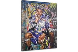 AIMERY Kobe Bryant Poster auf Leinwand, Wandkunstdruck, Mamba Mentalität, inspirierend, Basketballspieler, Sport, Zuhause, motivierendes Kunstwerk für Zuhause, Büro, Wanddekoration, 40.6x61 cm – ohne Rahmen