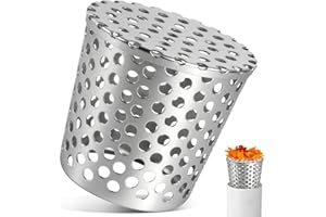 KOVSGQ Dachrinnen Laubschutz fallrohr Regenrinnen Laubschutz Fallrohrfilter Laubfangkorb Fallrohrschutz 68-83mm Anti-Blockier Edelstahl Dachrinnenschutz für Dachrohre Abflüsse Und Fallrohre