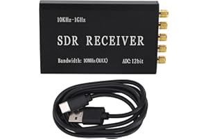 Eujgoov 10K-1GHz SDR-Empfängersoftware Funkempfänger 12-Bit-Funkempfänger mit Maximal 10 MHz Bandbreite