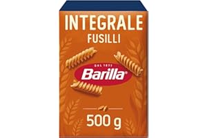 ‎BARILLA Barilla Pasta Integrale Fusilli – Vollkorn-Hartweizengrieß-Pasta mit natürlichen Ballaststoffen, 500 g