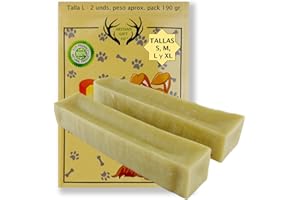 ARTISAN GIFT CO Mordedor Queso Churpi para Perros y Cachorros 100% Naturales con Leche del Himalaya - Peso Aprox. Pack 190gr (L / 2 unds.)