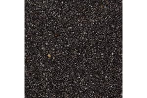 Dihl Unipac 20KG Black Coloured Aquarium Tank Pond Sand, 0.5mm to 0.6mm Grain Size, Decorative, Non-Toxic Natural Substrate. Fish, Aquatic Reptiles, Arthropods and Amphibians – 20 KG, Black