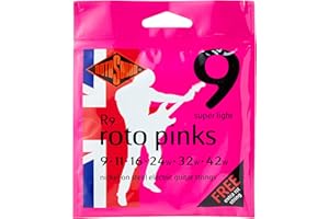 Rotosound Struny do gitary elektrycznej Roto Nickel plated PINKS R9 SL Super Light 9-42