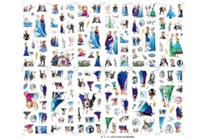 FRESHOER Frozen 3D Stickers for Kids Anna and Elsa Puffy Stickers Pack for Scrapbooking Party Bag Fillers Birthday Party Favors Supplies Rewarding Gifts(12 Sheets)