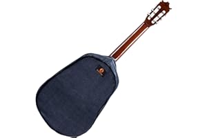 ALBA GUITAR BEADS Alba GB Dust Cover - Envoltura protectora para guitarras clásicas, funda de terciopelo para guitarras acústicas y eléctricas, Azul