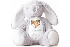 Personalised Memory Teddy | in Memory Gift, Memorial Keepsake Present | Memorial Photo Gift, Bereavement Gift | Memory Teddy 