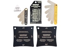 MusicNomad MN604 Precision 6 szt. zestaw narzędzi do montażu gitary - Plus 24 pg. Instructional Booklet and Storage Case