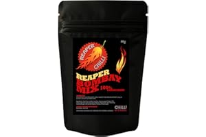 SO SCRUMMY Carolina Reaper - Insane Bombay Mix. Too Hot To Handle Chilli Snack 80g
