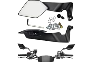 RASHION Espejos Retrovisores para Moto Retrovisor Lateral para Z650 Z900 Z1000 Duke 390 790 1290 X-Max 250 300 MT-07 MT-09 MT-10 CB 650R 1000R