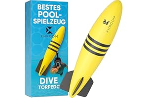 Khroom Torpedo | Pool Spielzeug für Kinder & Erwachsene | Tauchspielzeug für Schwimmbad & Urlaub | Unterwasser Torpedo Gleiter | Alternative zu Tauchringen