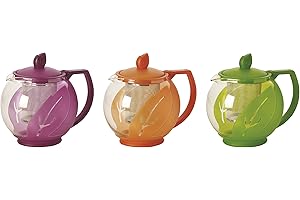 Excelsa Tisanière à Feuille avec Filtre, Plastique, Multicolore
